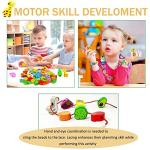 Montessori Wooden Lacing Beads for Kids