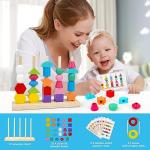 Montessori Wooden Beads Sequencing Toy Set