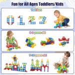 Huaker 66 PCS Magnetic Blocks for Toddlers