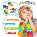 Huaker 66 PCS Magnetic Blocks for Toddlers