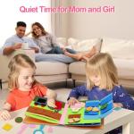 BizyKoady Montessori Felt Busy Book for Kids