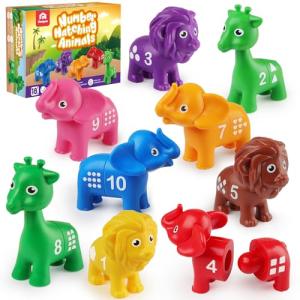 Coogam Double-Sided Number Matching Toy Set