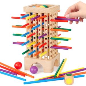 Montessori Colorful Sticks Dice Game for Kids
