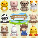 20-Piece Montessori Farm Animal Counting Set