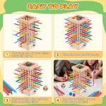 Montessori Colorful Sticks Dice Game for Kids