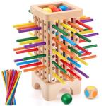 Montessori Colorful Sticks Dice Game for Kids