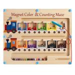 Magnetic Color and Number Maze Board for Kids