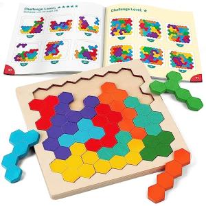 Coogam Wooden Tangram Puzzle for Creative Minds