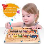 Magnetic Color and Number Maze Board for Kids