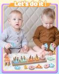 Walenced Montessori Stacking Blocks for Toddlers