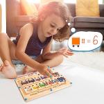 Magnetic Color and Number Maze Board for Kids