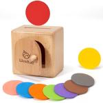 Woodtoe Montessori Coin Box for Toddlers 18+ Months