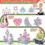 Magnetic Tiles Building Set for Kids 3-7