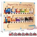 Magnetic Color and Number Maze Board for Kids