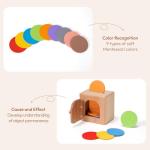Woodtoe Montessori Coin Box for Toddlers 18+ Months
