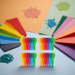 24 Color Paddles for Learning and Play