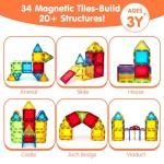 Magnetic Tiles Road Set for Creative Play