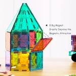 110PCS Magnetic Tiles with Cars – STEM Building Fun