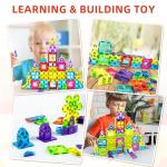 250PCS Magnetic Tiles for Toddler Learning Fun