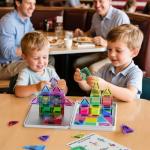 42PCS Travel Magnetic Tiles Set for Kids