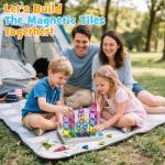 42PCS Travel Magnetic Tiles Set for Kids