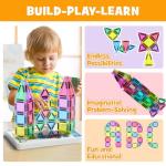 42PCS Travel Magnetic Tiles Set for Kids