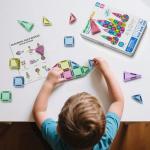 42PCS Travel Magnetic Tiles Set for Kids