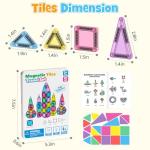 42PCS Travel Magnetic Tiles Set for Kids