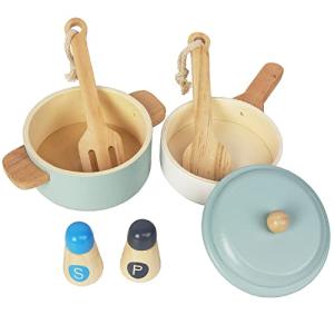 Wooden Montessori Toddler Play Kitchen Set