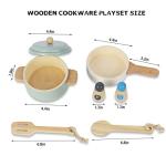 Wooden Montessori Toddler Play Kitchen Set