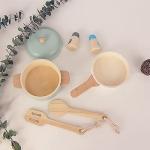 Wooden Montessori Toddler Play Kitchen Set