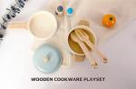 Wooden Montessori Toddler Play Kitchen Set