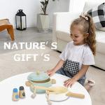 Wooden Montessori Toddler Play Kitchen Set