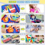 URMYWO Montessori Busy Board for Toddlers 1-4 Years