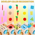 Kizfarm 8-in-1 Wooden Montessori Play Kit