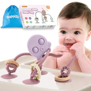 Happi2U Silicone Baby Teething Toy with Suction Cup