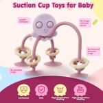 Happi2U Silicone Baby Teething Toy with Suction Cup
