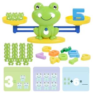 Frog Balance Scale Toy with Counting Blocks