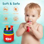 Montessori Fishing Game with Stacking Cups for Toddlers