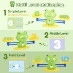 Frog Balance Scale Toy with Counting Blocks
