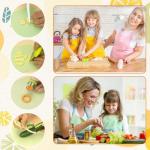 21-Piece Kids Kitchen Knife Set with Cutting Board