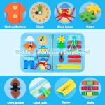 Montessori Busy Board for Toddlers 1-4 Years