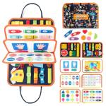 Freebear Toddler Busy Board - Montessori Sensory Fun