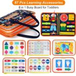 Freebear Toddler Busy Board - Montessori Sensory Fun