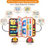 Freebear Toddler Busy Board - Montessori Sensory Fun