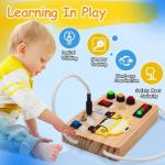 Montessori Busy Board Taxi Theme Sensory Toy