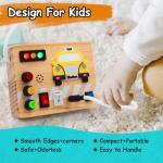 Montessori Busy Board Taxi Theme Sensory Toy