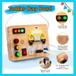 Montessori Busy Board Taxi Theme Sensory Toy
