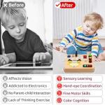 Montessori Busy Board Taxi Theme Sensory Toy