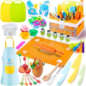 52-Piece Montessori Kids Cooking Play Set